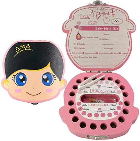 Baby Tooth Fairy Keepsake Box | Tooth Holder Gift Box for Girls ...