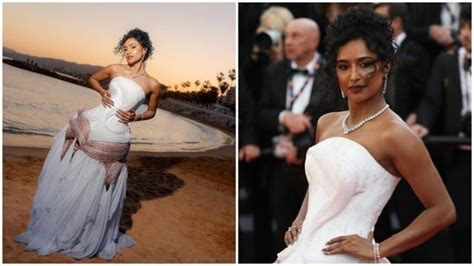 Coorg content creator Rida Tharana's ethereal white gown at Cannes 2026 ...