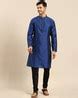 Buy Navy & Black 2-Piece Ethnic Suit for Men by Amodh By Kisah Online ...