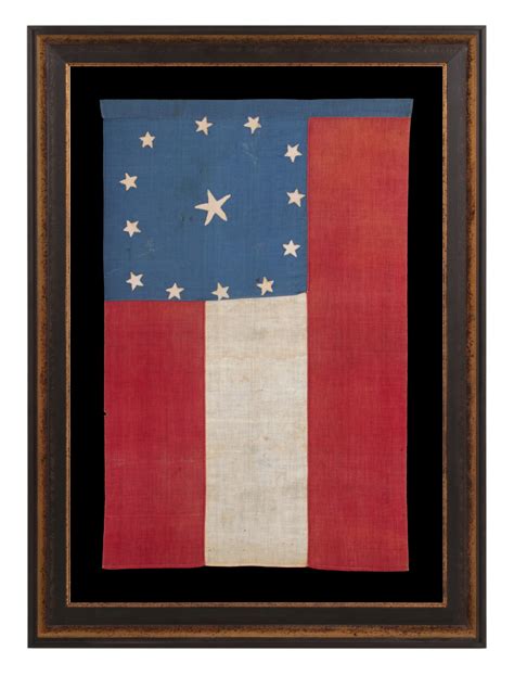 CIVIL WAR PERIOD CONFEDERATE FLAG IN THE FIRST NATIONAL PATTERN (a.k.a ...