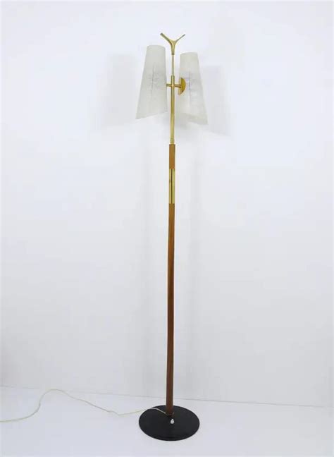 Rupert Nikoll - Rupert Nikoll Mid-Century Brass Floor Lamp, Austria, 1950s