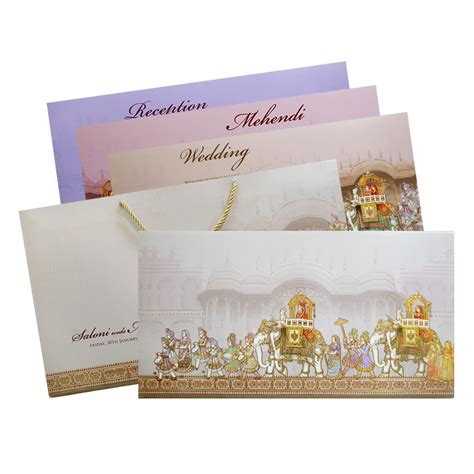 Shop Grey Baraat Procession Royal Wedding Card |40000+ Happy Customers ...
