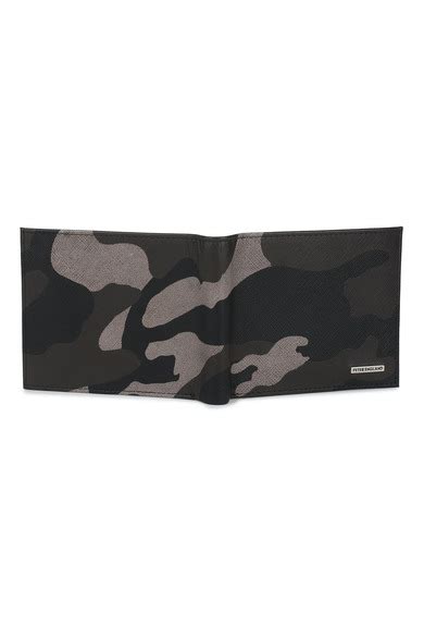 Buy Men Olive Print Leather Wallet Online - 586489 | Peter England