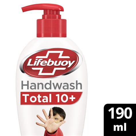 Lifebuoy Total 10 Germ Protection Handwash, 190 ml Pump Bottle Price ...