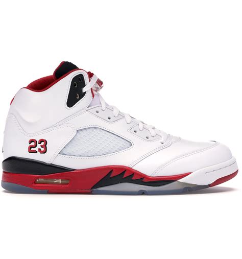 Fire Red 5s Black Tongue