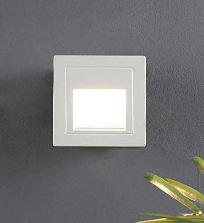 GENREE Square Shaped 3 Watt LED Wall Sconce Indoor Outdoor and Stair ...
