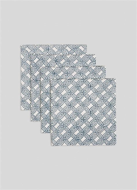 Viya Paigah Navy Napkins - Set of 4