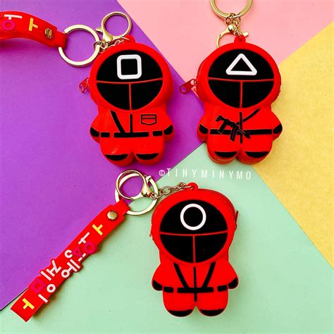 Buy Squid Game Pop It Coin Pouch Keychain Online In India