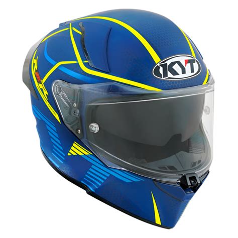 KYT R2R Pro Concept Matt Blue Yellow Helmet– Moto Central