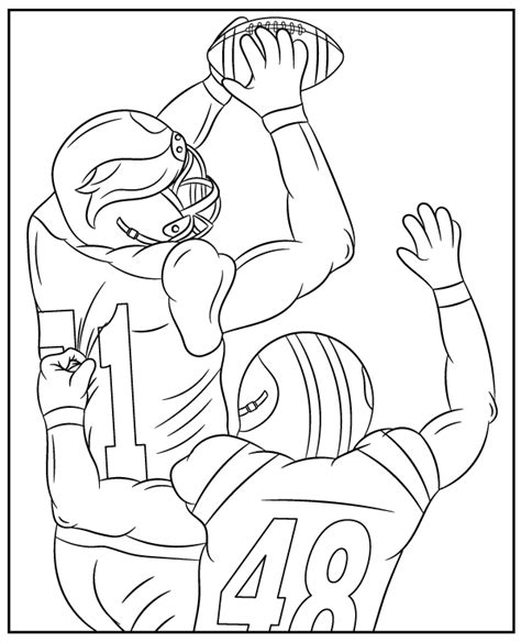 NFL Coloring Pages American Football