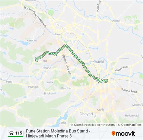 115 Route: Schedules, Stops & Maps - Pune Station (Updated)