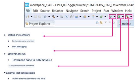 Image result for Stm32cubeide GUI Components Labelled