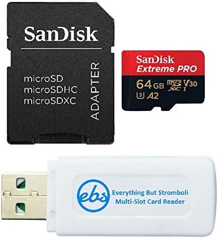 SanDisk 64GB Extreme PRO microSDXC Memory Card with Adapter Works with ...