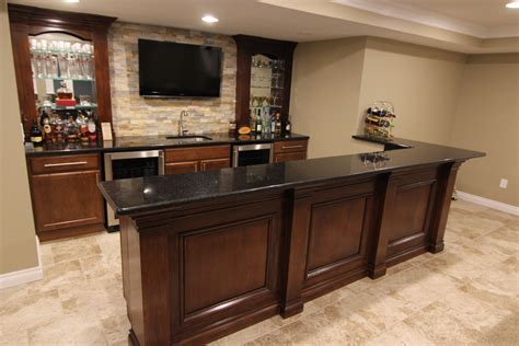 Merillat Classic basement bar designed by Mans Kitchen & Bath ...