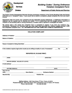 Fillable Online www2 co fresno ca Building Codes Zoning Ordinance ...