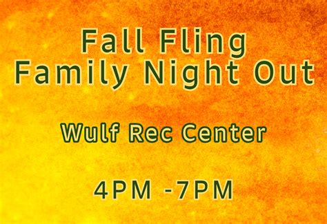 Fall Fling - Family Night Out - Evergreen Park & Recreation District