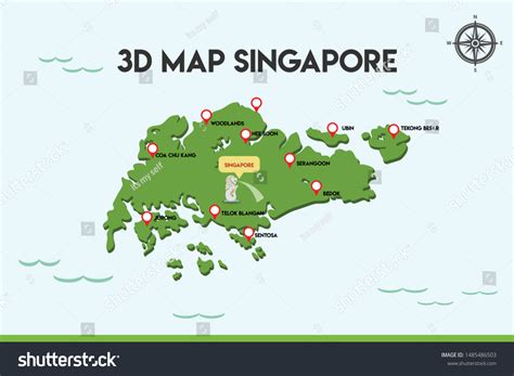 Singapore Country Map