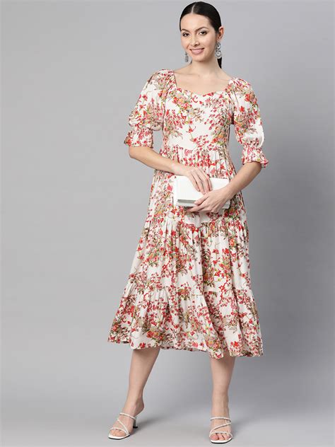 Indibelle Rayon Floral Print Dress – indibelle