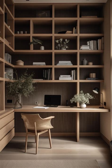 49 Stunning Japandi Home Office Inspirations: Blending Minimalism and ...