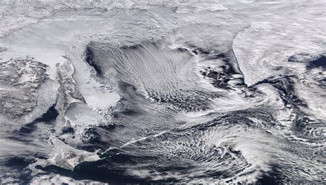 See pic: NASA releases image of sea ice and cloud streets covering Sea ...