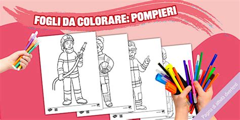 Fogli da colorare: Pompieri