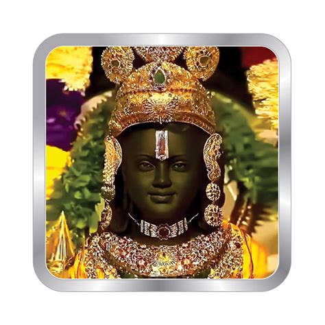 Precious Moments - Buy BIS Hallmarked Square Lord Ram Ji Face Ayodhya ...
