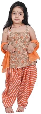 Buy Cloth Bites Cotton Kurti Suit Set for Girls| Printed Patiyala ...