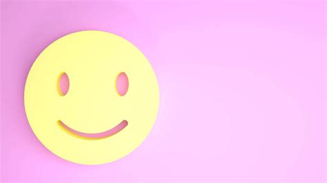 Download Yellow HAppy Smile On Pink Wallpaper | Wallpapers.com