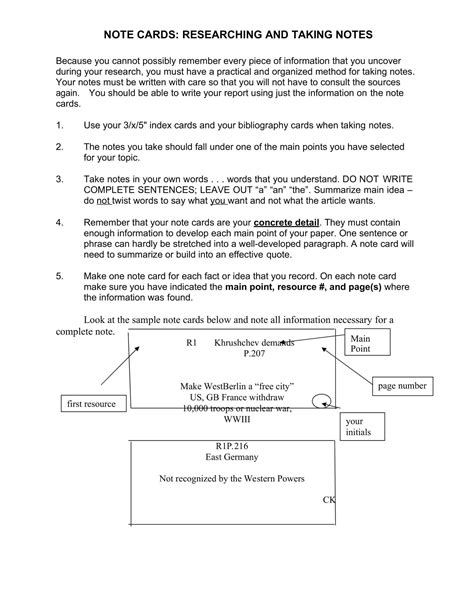 42+ Free Printable Note Card Templates [Word, PDF]