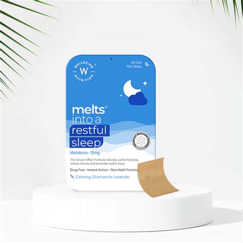 melts® Restful Sleep - Natural Melatonin Supplement for Sleep Remedy ...