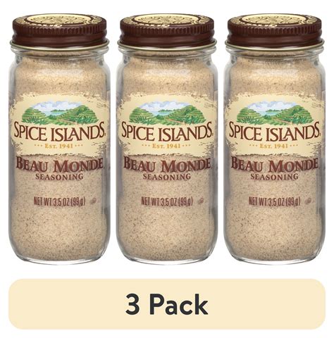 (3 pack) Spice Islands Beau Monde Seasoning, 3.5 oz Jar - Walmart.com