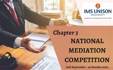 3rd National Mediation Competition 2022 | IMS Unison University