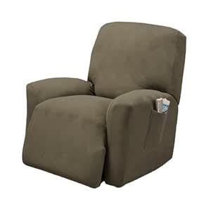 Stretch Sensations Optic Recliner Stretch Slipcover, Sage - fits most ...