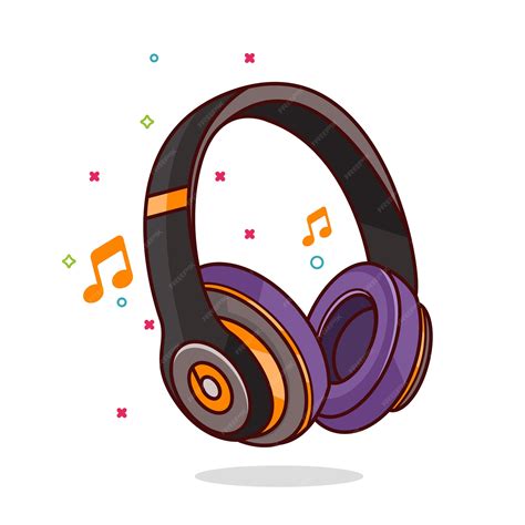 Premium Vector | Headphone icon illustration