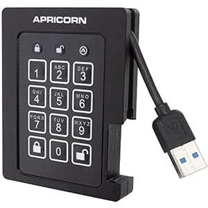 Apricorn Aegis Padlock 480 GB SSD 256-Bit, FIPS 140-2 Level 2 Validated ...