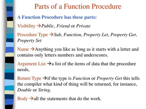 Function Procedure in Module Programming 的图像结果