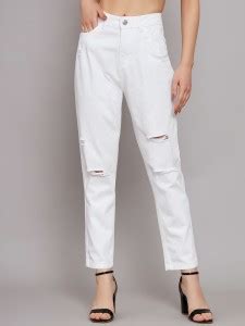 Amaara Boyfriend Women White Jeans - Buy Amaara Boyfriend Women White ...