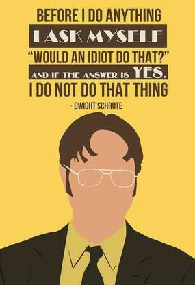The Office Dwight Minimal Poster for Room & Office Paper Print - Pop ...