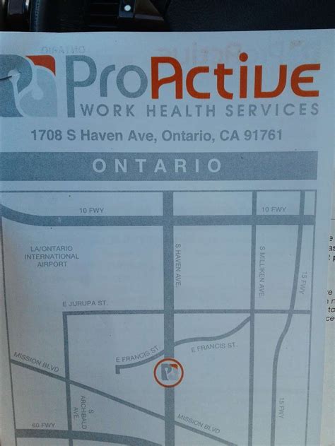 Proactive Work Health Services - 1801 Excise Ave Ste 108 Corner of ...