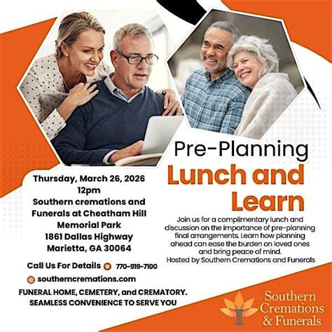 Pre Planning Lunch and Lean, Southern Cremations & Funerals - Marietta ...