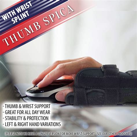 Buy Thumb Spica Splint & Wrist Brace – Short Wrist Splint & Thumb ...