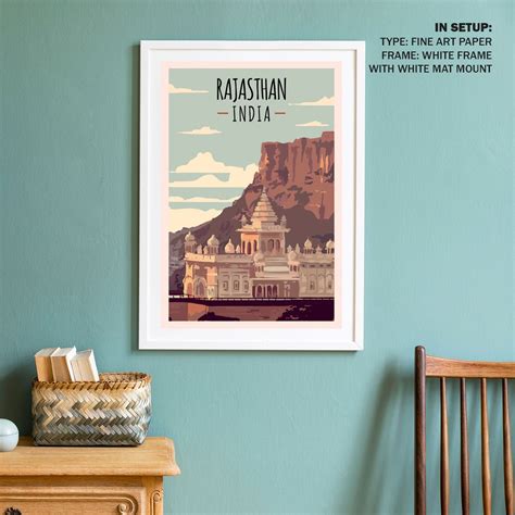 Buy Retro Poster Rajasthan Travel Poster Art & Prints Online India at ...