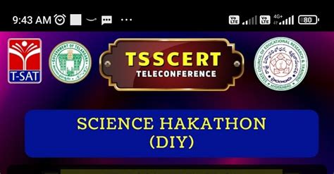 TS SCERT Science Hackathon DIY Live Video - Jobs Results Admissions ...
