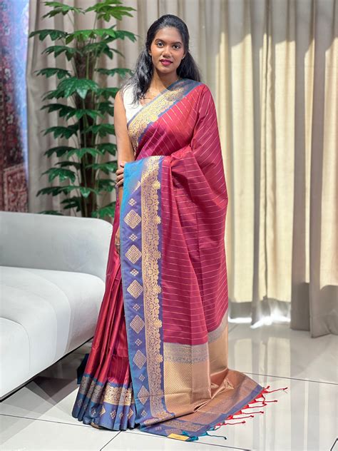 Traditional Zari Woven Semi Silk Saree | HT333 – Aham Designer Boutique