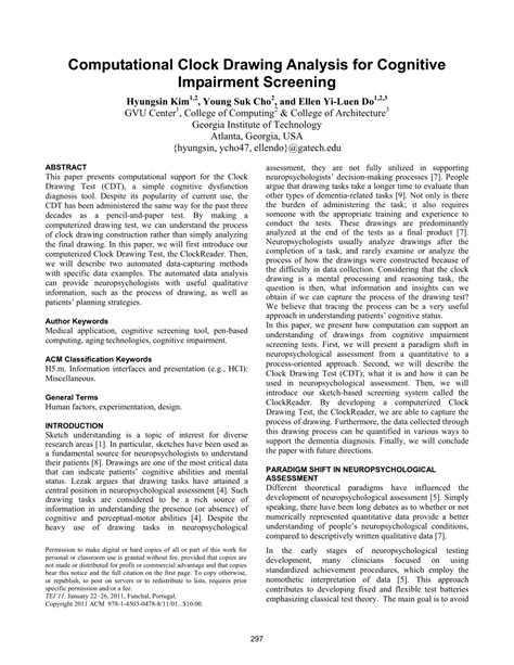 Clock Draw 的图像结果