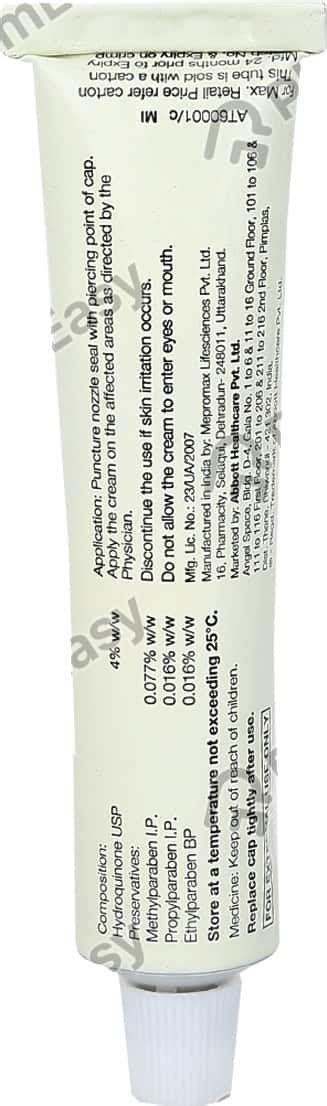 Melalite Forte 4 % Cream (30): Uses, Side Effects, Price & Dosage ...