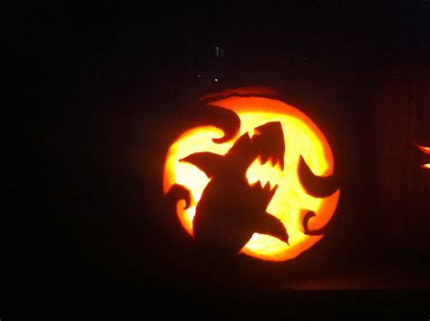 Halloween Pumpkin Designs Printable Sharks