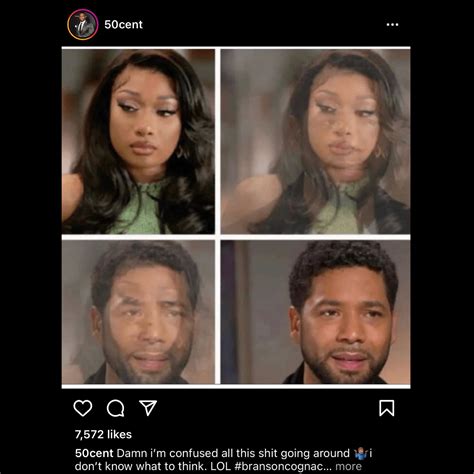 50 Cent Apologizes To Megan Thee Stallion For Jussie Smollett Meme