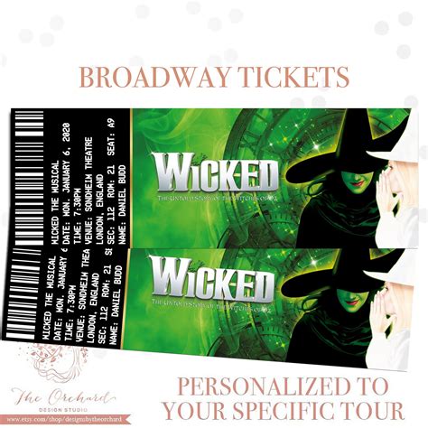 Broadway Tickets Wicked