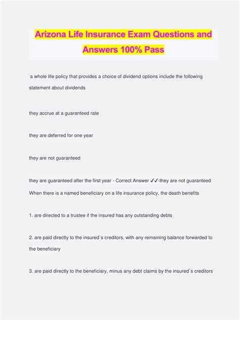 Image result for Life Insurance Test Questions